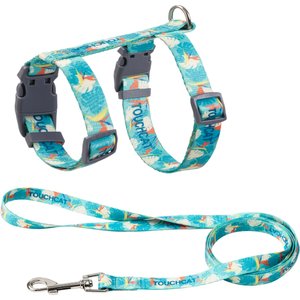 Touchcat Avery Fashion Cat Harness & Leash, 47.24-in long, 0.59-in wide, Small: 8.66 to 12.59-in chest