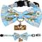 Show in main carousel: Touchcat Floral Polyester Cat Collar with Bow, Blue, Small: 5.9 to 9-in neck, 0.39-in wide slide 1 of 6