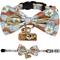 Show in main carousel: Touchcat Floral Polyester Cat Collar with Bow, Brown, Large: 7.87 to 11.81-in neck, 0.39-in wide slide 1 of 4
