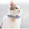 Show in main carousel: Touchcat Miss-Daisy Cotton Cat Collar with Bowtie & Bell, Navy slide 2 of 4