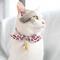 Show in main carousel: Touchcat Miss-Daisy Cotton Cat Collar with Bowtie & Bell, Red slide 3 of 4