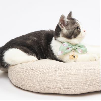 Show full view: Touchcat Shepherd Polyester Cat Collar with Bow, Green, Small: 5.9 to 9-in neck, 0.39-in wide slide 4 of 4