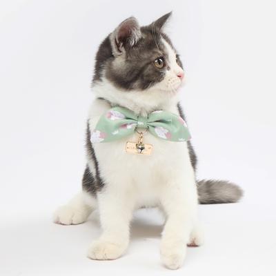 Show full view: Touchcat Shepherd Polyester Cat Collar with Bow, Green, Small: 5.9 to 9-in neck, 0.39-in wide slide 3 of 4