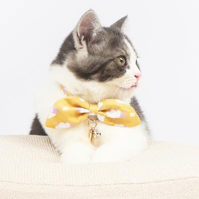 Show full view: Touchcat Shepherd Polyester Cat Collar with Bow, Yellow, Large: 7.87 to 11.81-in neck, 0.39-in wide slide 5 of 5