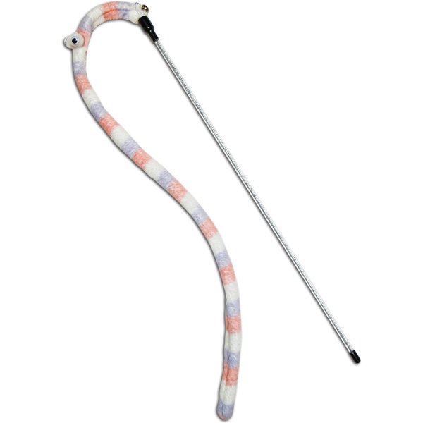Touchcat Worm-Tail Designer Wand Teaser Cat Toy