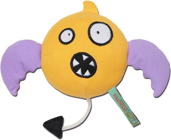 Touchdog Cartoon Flying Critter Monster Plush Dog Toy
