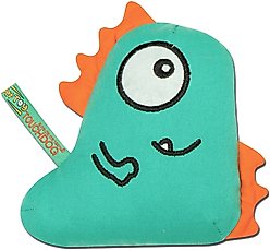 Touchdog Cartoon Shoe-faced Monster Plush Dog Toy, Green