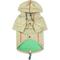 Show in main carousel: Touchdog Cloudburst Waterproof Reversible Dog & Cat Raincoat, Khaki, Medium slide 3 of 6