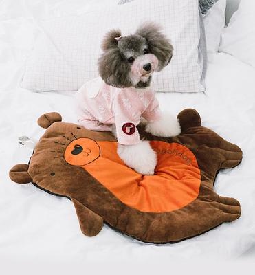 Show full view: Touchdog Critter Hugz Designer Character Dog Mat, Brown slide 3 of 3