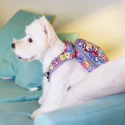 Show full view: Touchdog Designer Patterned Backpack Dog Harness, Small: 15.74 to 22.04-in chest slide 6 of 7