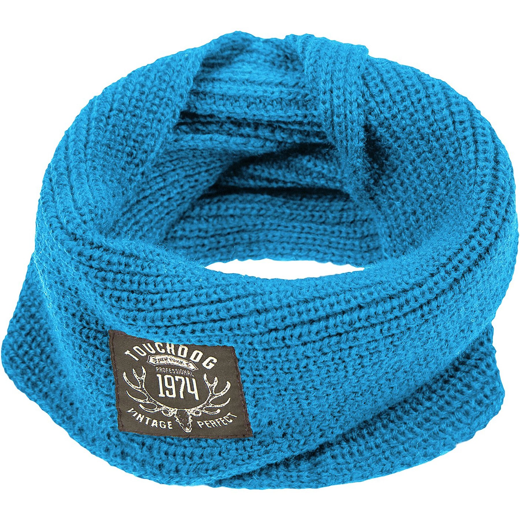 Touchdog Heavy Knitted Winter Dog & Cat Scarf, Blue