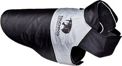 Touchdog Lightening 2-in-1 Convertible Dog Jacket, Black, Medium