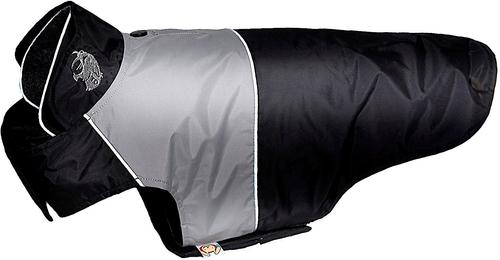 Show full view: Touchdog Lightening 2-in-1 Convertible Dog Jacket, Black, Medium slide 3 of 5