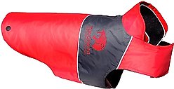 Touchdog Lightening 2-in-1 Convertible Dog Jacket, Red, Small
