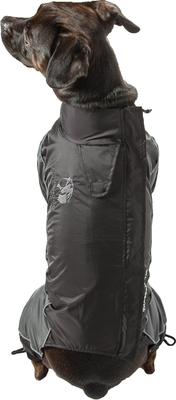 Show full view: Touchdog Quantum-Ice Full-Bodied Reflective Dog Jacket with Blackshark Technology, Grey, Medium slide 3 of 8