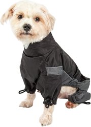 Touchdog Quantum-Ice Full-Bodied Reflective Dog Jacket with Blackshark Technology, Grey, Small