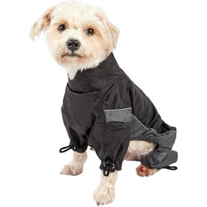 Touchdog Quantum-Ice Full-Bodied Reflective Dog Jacket with Blackshark Technology, Grey, Small