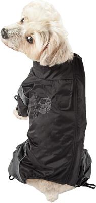 Show full view: Touchdog Quantum-Ice Full-Bodied Reflective Dog Jacket with Blackshark Technology, Grey, Small slide 3 of 8