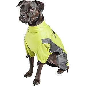 Touchdog Quantum-Ice Full-Bodied Reflective Dog Jacket with Blackshark Technology, Light Yellow, Medium