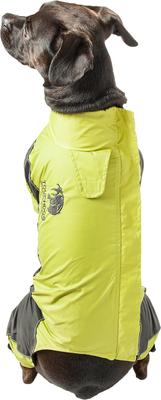 Show full view: Touchdog Quantum-Ice Full-Bodied Reflective Dog Jacket with Blackshark Technology, Light Yellow, Medium slide 3 of 9