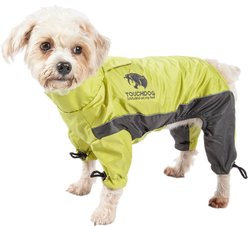 Touchdog Quantum-Ice Full-Bodied Reflective Dog Jacket with Blackshark Technology, Light Yellow, Small