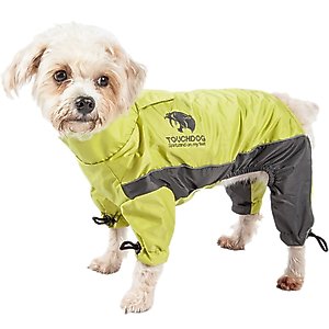 Touchdog Quantum-Ice Full-Bodied Reflective Dog Jacket with Blackshark Technology, Light Yellow, Small