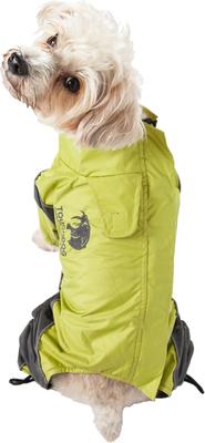 Show full view: Touchdog Quantum-Ice Full-Bodied Reflective Dog Jacket with Blackshark Technology, Light Yellow, Small slide 3 of 8