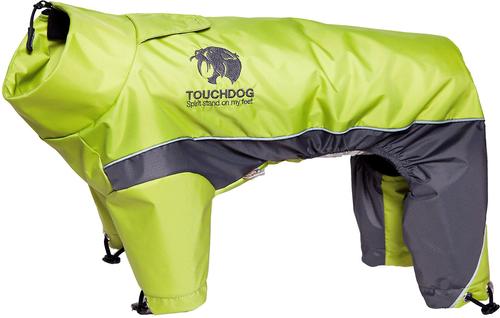 Show full view: Touchdog Quantum-Ice Full-Bodied Reflective Dog Jacket with Blackshark Technology, Light Yellow, Small slide 4 of 8