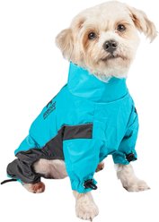 Touchdog Quantum-Ice Full-Bodied Reflective Dog Jacket with Blackshark Technology, Ocean Blue, Small