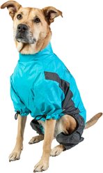 Touchdog Quantum-Ice Full-Bodied Reflective Dog Jacket with Blackshark Technology, Ocean Blue, X-Large