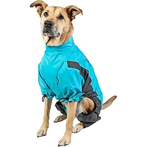 Touchdog Quantum-Ice Full-Bodied Reflective Dog Jacket with Blackshark Technology, Ocean Blue, X-Large