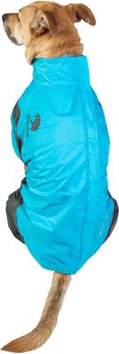 Show full view: Touchdog Quantum-Ice Full-Bodied Reflective Dog Jacket with Blackshark Technology, Ocean Blue, X-Large slide 4 of 9