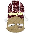 Show in main carousel: Touchdog Snowadayz Hooded Dog Sweater, Red/Beige, Small slide 1 of 3