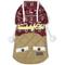Show in main carousel: Touchdog Snowadayz Hooded Dog Sweater, Red/Beige, Small slide 1 of 3
