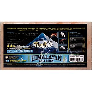 Tough1 All-Natural Himalayan Rock Salt Block Horse Treat, 4.4-lb