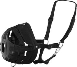 Tough1 Easy Breathe Easy Grazing Horse Muzzle, Black, Horse