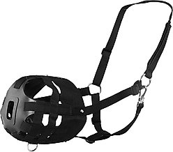 Tough1 Easy Breathe Easy Grazing Horse Muzzle, Black, Large Horse slide 1 of 5