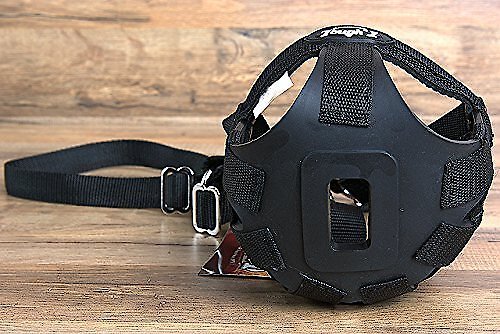 Show full view: Tough1 Easy Breathe Easy Grazing Horse Muzzle, Black, Large Horse slide 5 of 7