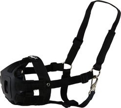 Tough1 Easy Breathe Easy Grazing Horse Muzzle, Black, Miniature