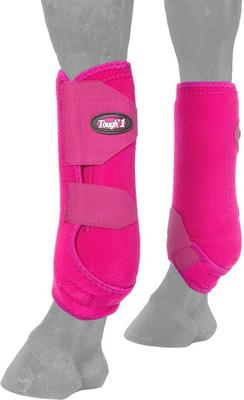 Show full view: Tough1 Extreme Vented Horse Sport Boots Set, Pink, Small slide 2 of 5