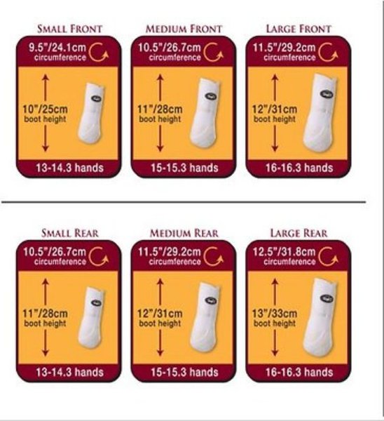 Show full view: Tough1 Extreme Vented Horse Sport Boots Set, White, Large slide 2 of 5