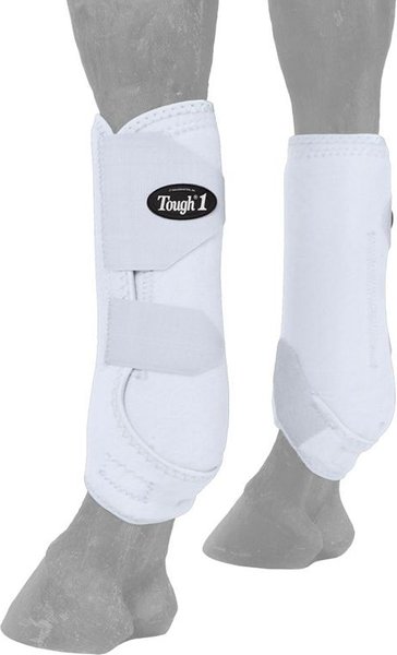 Show full view: Tough1 Extreme Vented Horse Sport Boots Set, White, Large slide 3 of 5