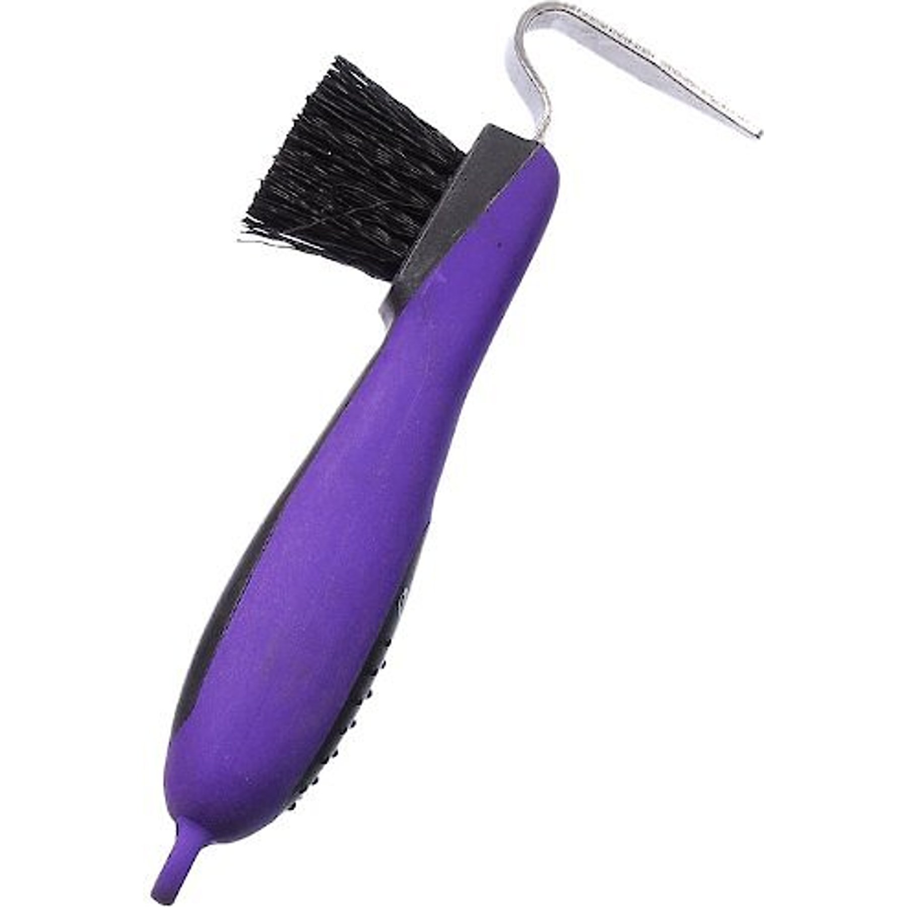 Tough1 Great Grip Hoof Pick & Horse Brush, Purple