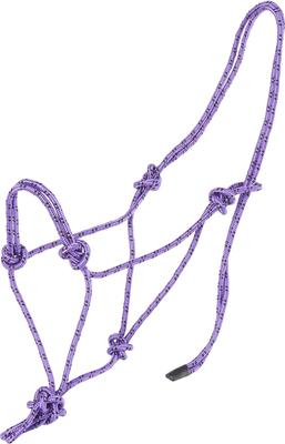 Show full view: Tough1 Poly Rope Tied Horse Halter, Purple slide 2 of 4