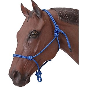 Tough1 Poly Rope Tied Horse Halter, Royal Blue