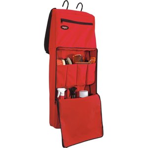 Tough1 Portable Horse Grooming Organizer, Red