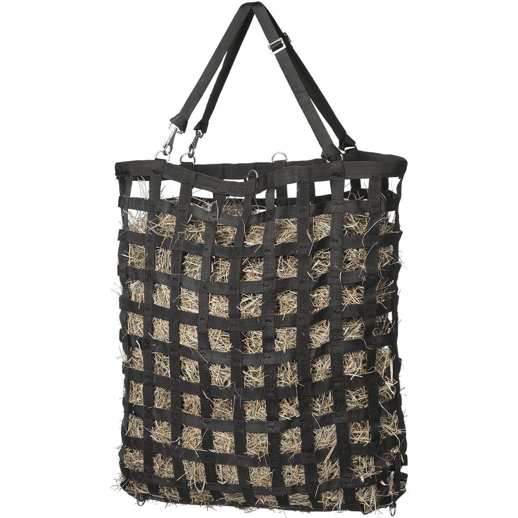Tough1 Slow Feed Web Hay Horse Feeder, Black