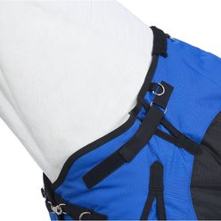 Tough1 1200D Turnout Blanket with Belly Wrap & Snuggit, Royal Blue, 78-in slide 2 of 4