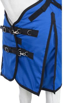 Show full view: Tough1 1200D Turnout Blanket with Belly Wrap & Snuggit, Royal Blue, 81-in slide 3 of 4