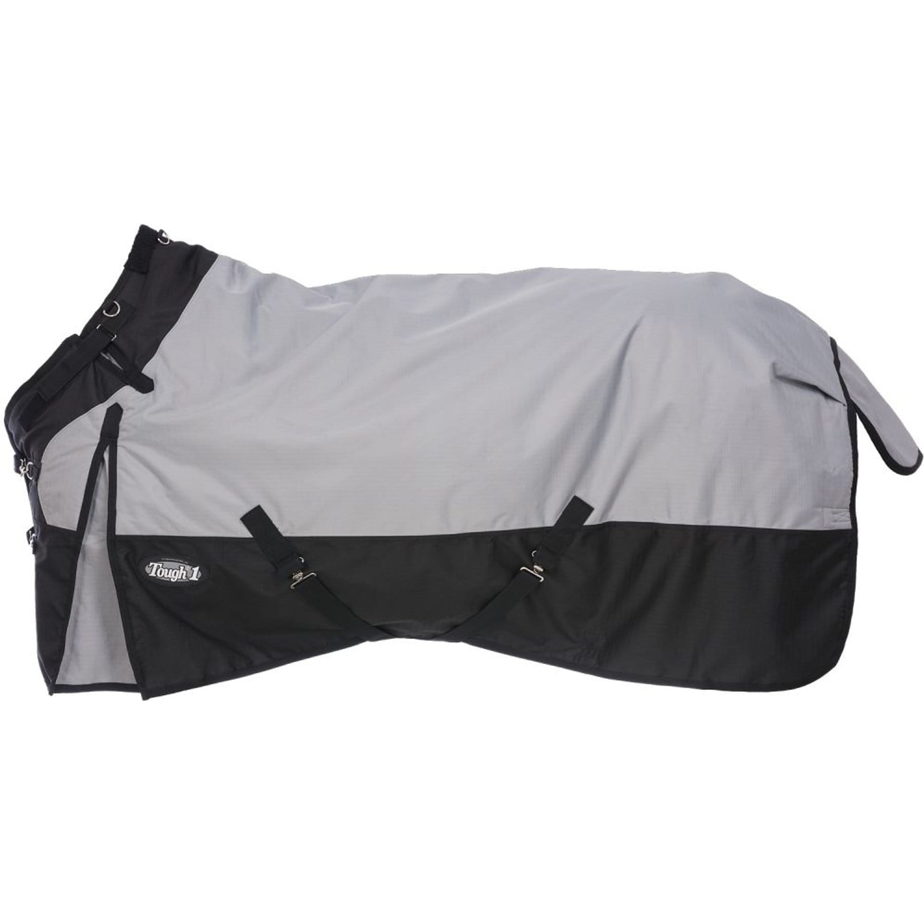 Tough1 1200D Turnout Blanket with Snuggit, 300-g, Grey, 81-in
